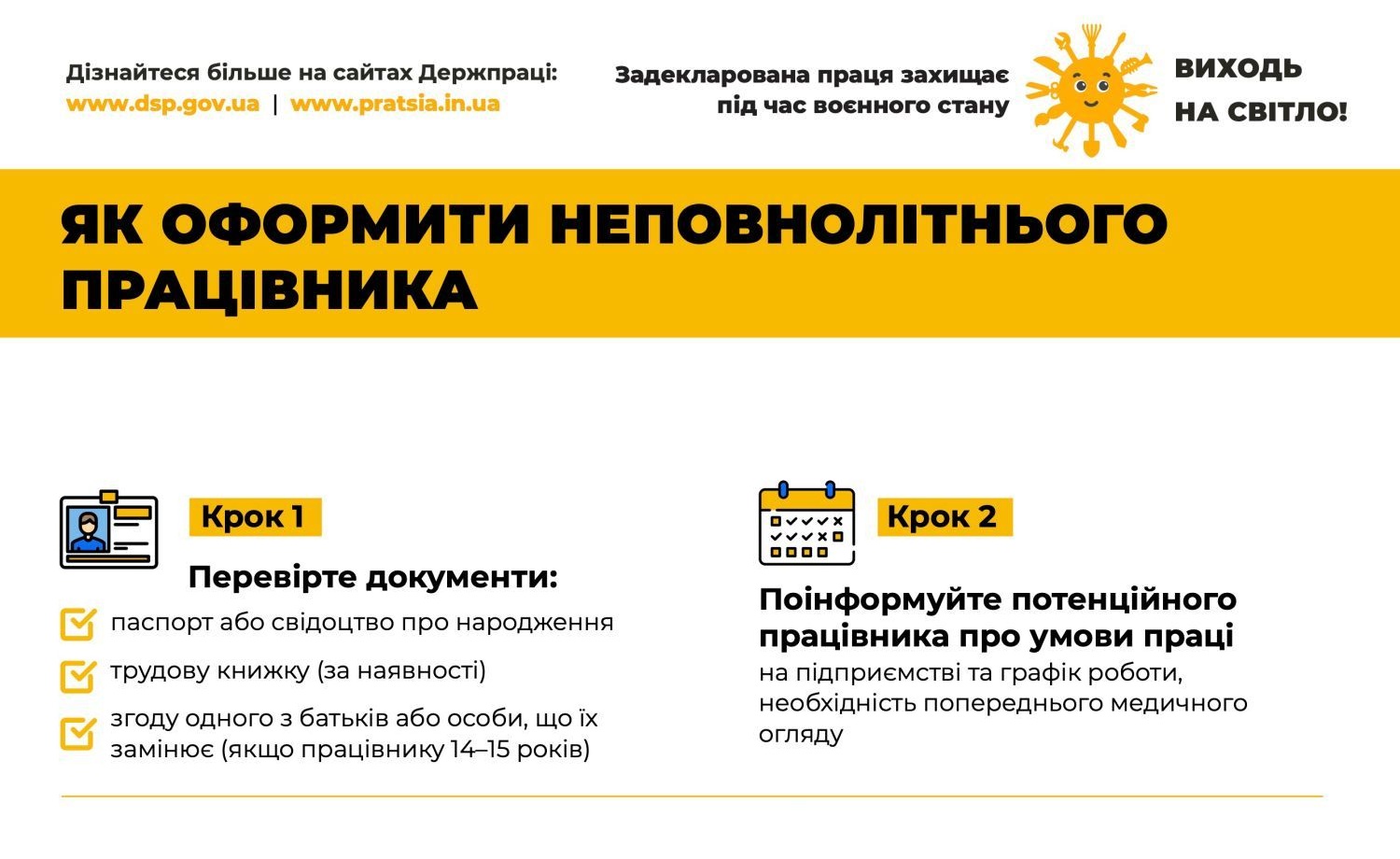 Як оформити неповнолітнього працівника